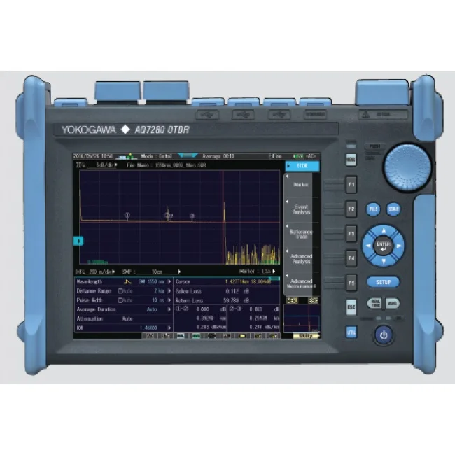 Yokogawa AQ7280/AQ7282A одномодовый OTDR 1310/1550nm 38/36dB динамический диапазон