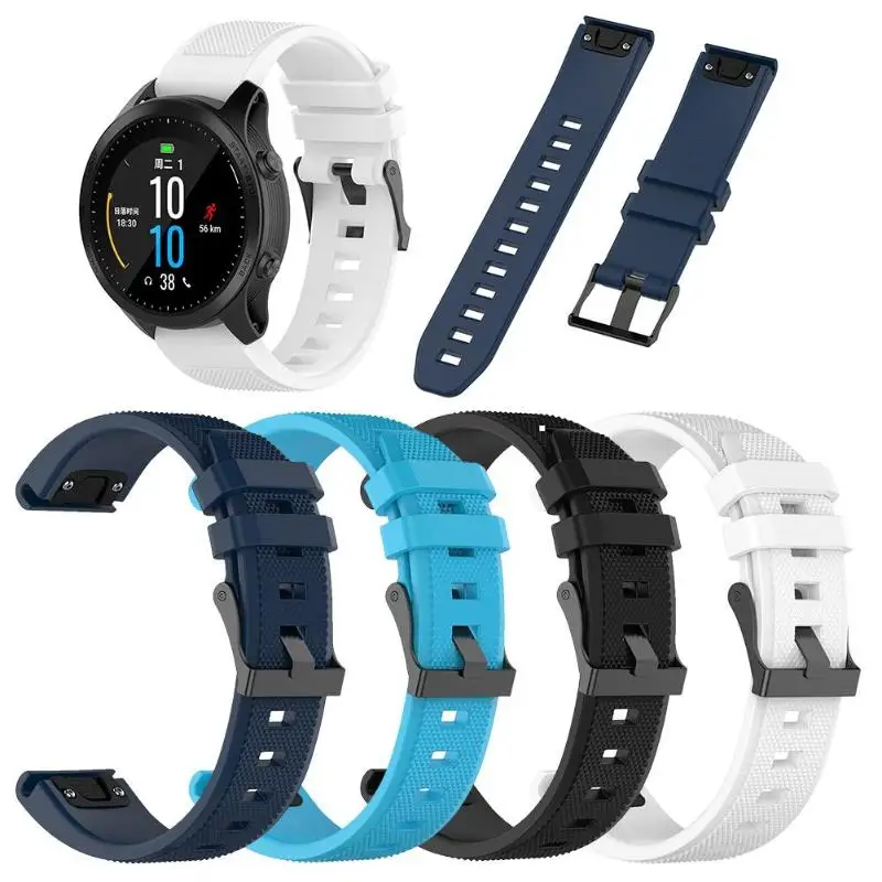 

Silicone Watch Band Strap Belt for Garmin MARQ Forerunner945/935 /Fenix5Plus /Fenix5 /Quatix5 /Quatix5 Sapphire / Approach S60