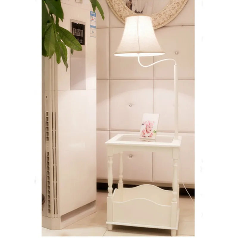 Wooden Floor Lamps With Shelves