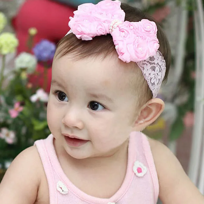 1PCS Baby Kids Girls Flower Bow Headband Hair Band Photography Props Newborn Kid