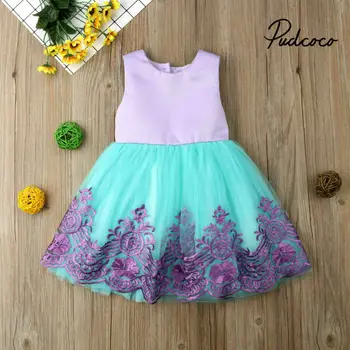

Toddler Kids Baby Girls Summer White Dresses Sleeveless Party Prom Costume Girl Pageant Dancing Frocks Lace Tutu Layered Dress