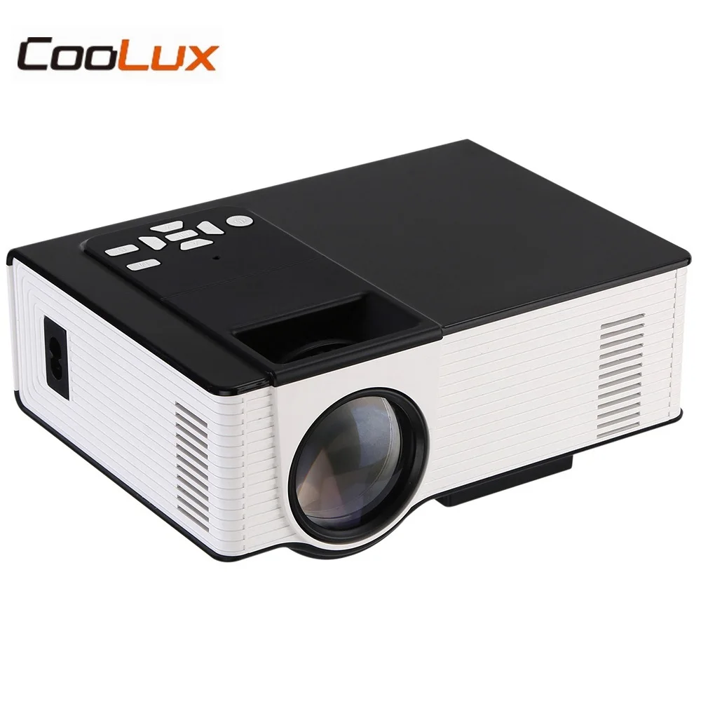COOLUX VS314 Mini Projector 1500 Lumens 800 x 480 Pixels Media Player Support 1080P AV HDMI VGA 0.9-6m Home Theater Projector