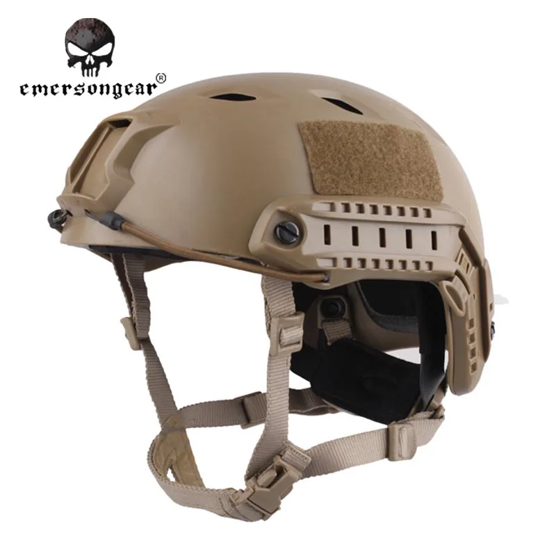 

Emersongear Fast Base Jump Hunting Wargame Adjustable Helmet Protective Helmet Emerson BJ Type EM5659A Dark Earth