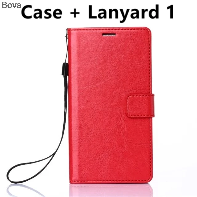 Чехол для huawei G8, держатель для карт, чехол для huawei Ascend G8, кожаный чехол для телефона, ультратонкий кошелек, откидная крышка, качественная кобура - Цвет: Red Lanyard 1