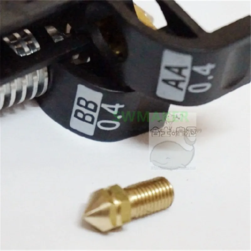Ultimaker3 3D принтер Замена печати Латунное сопло 0 25 мм/0 4 6 8 мм для Ultimaker 3 Запасные
