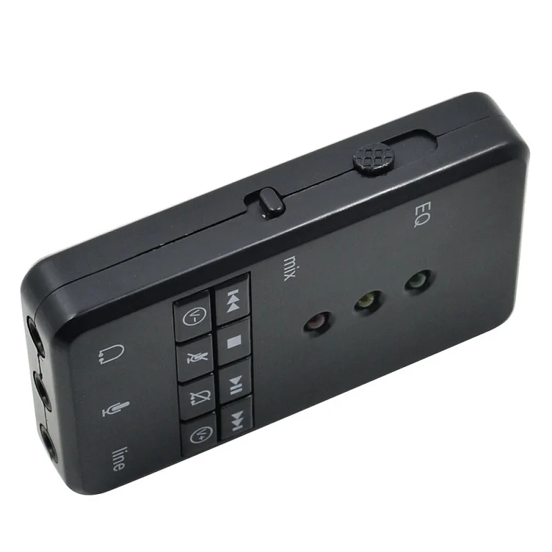 Звуковая карта USB 2,0 Внешний 7,1 канальный 3D аудио адаптер 3,5 мм гарнитура микрофон для планшетных ПК настольный ноутбук компьютер