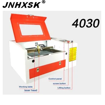 

JNHXSK RUIDA cnc 4030 desktop router laser 50W machine laser engraving and cutting machine for Acrylic wood MDF plywood rubber