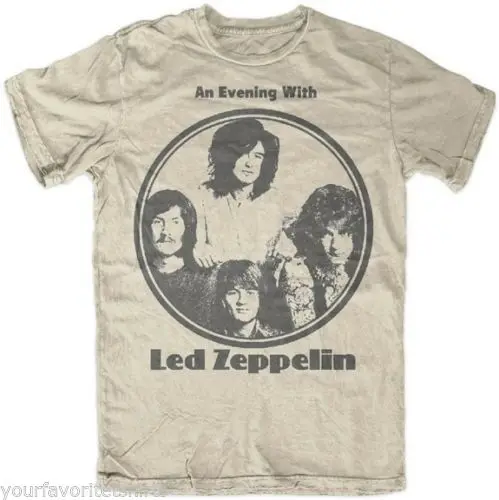 

Led Zeppelin An Evening With Led Zeppelin Rock Licensed Adult T Shirt