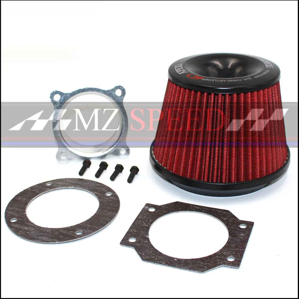 

Muffler Apexi Universal Kits Auto Intake Air Filter 75mm Dual Funnel Adapter Useful