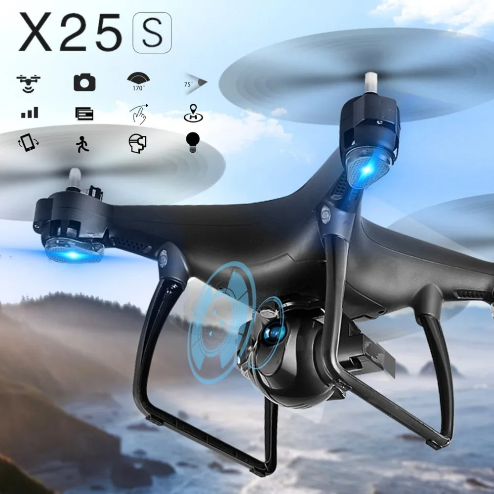 

LH-X25W Selfie Foldable GPS Positioning RC Drone Quadcopter with 720P Camera HD Wifi FPV Adjustable Follow Me One Key Return