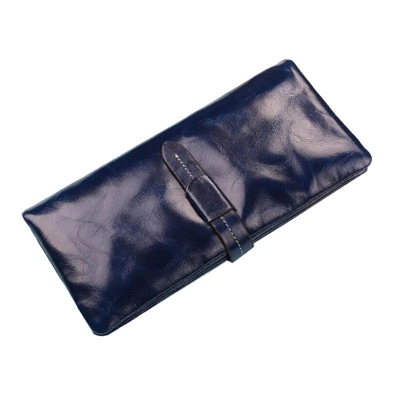 2148 Navy Blue CHSANATO, женские кошельки, натуральная кожа, Женский держатель для карт, кошельки, Роскошный кошелек, Дамский Длинный клатч, кошелек - Цвет: 2148 Navy Blue