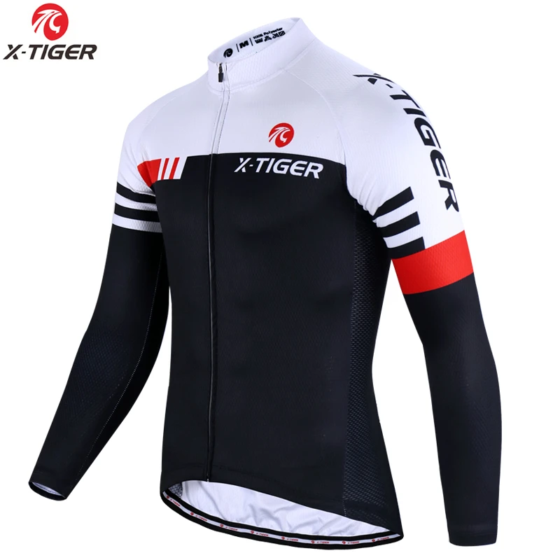 

X-Tiger Winter Cycling Jersey Thermal Fleece Cycling Clothing Long Sleeve Bicycle Wear Bike Clothing Invierno Maillot Ciclismo