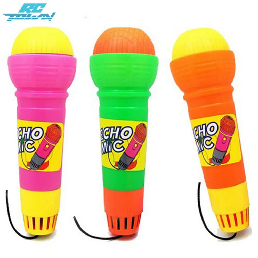 RCtown Microphone Plastic Magic Mic Novelty Pretend Play Music Toy Birthday Present for Children