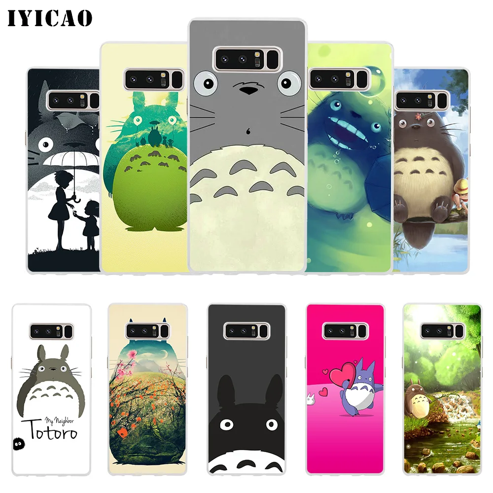 IYICAO милый мягкий силиконовый чехол для телефона Tonari no Totoro Samsung A5 A6 Plus A7 A8 A9 J3 J5 J7 Note 8