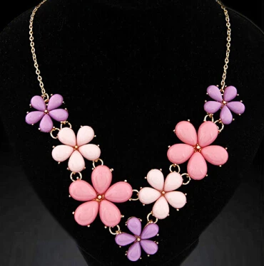 

Fashion Bohemian Chain necklace Women Crystal Chokers chunky bead waterdrop statement Maxi necklace For Women MX0886
