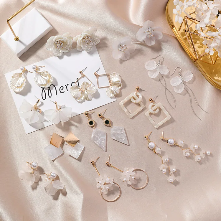 2* Корейские лепестки раковины геометрические прозрачные ацетатные ...