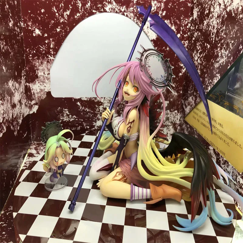 Фигурки героев аниме GZTZMY NO GAME LIFE Flueqel Jibril Привлекательные девушки ПВХ фигурки