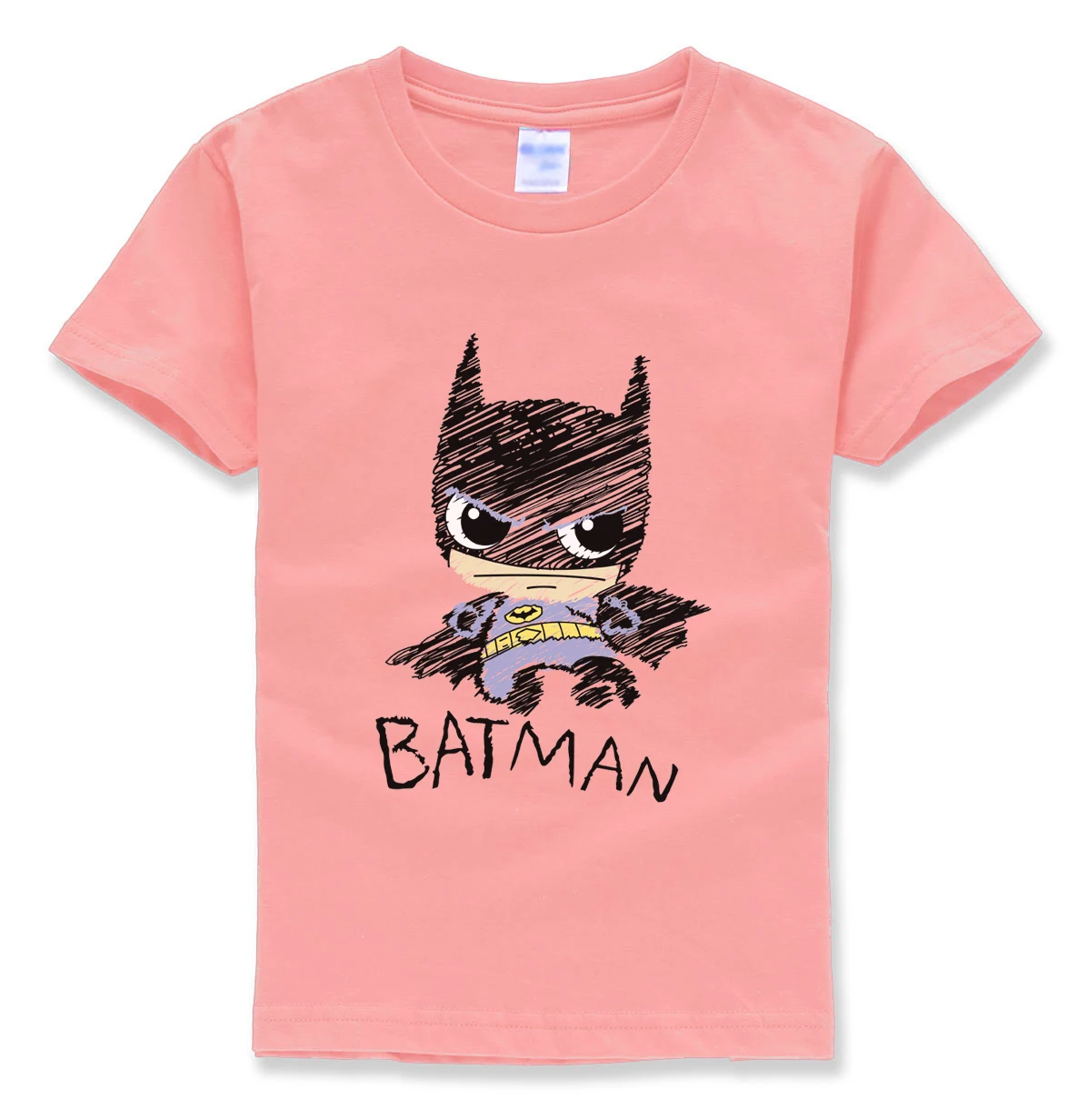 Бэтмен футболки с коротким рукавом HOMME Футболки Уличная Hipster Лето 2018 хлопок в стиле хип-хоп футболка детские одежда для девочек футболки