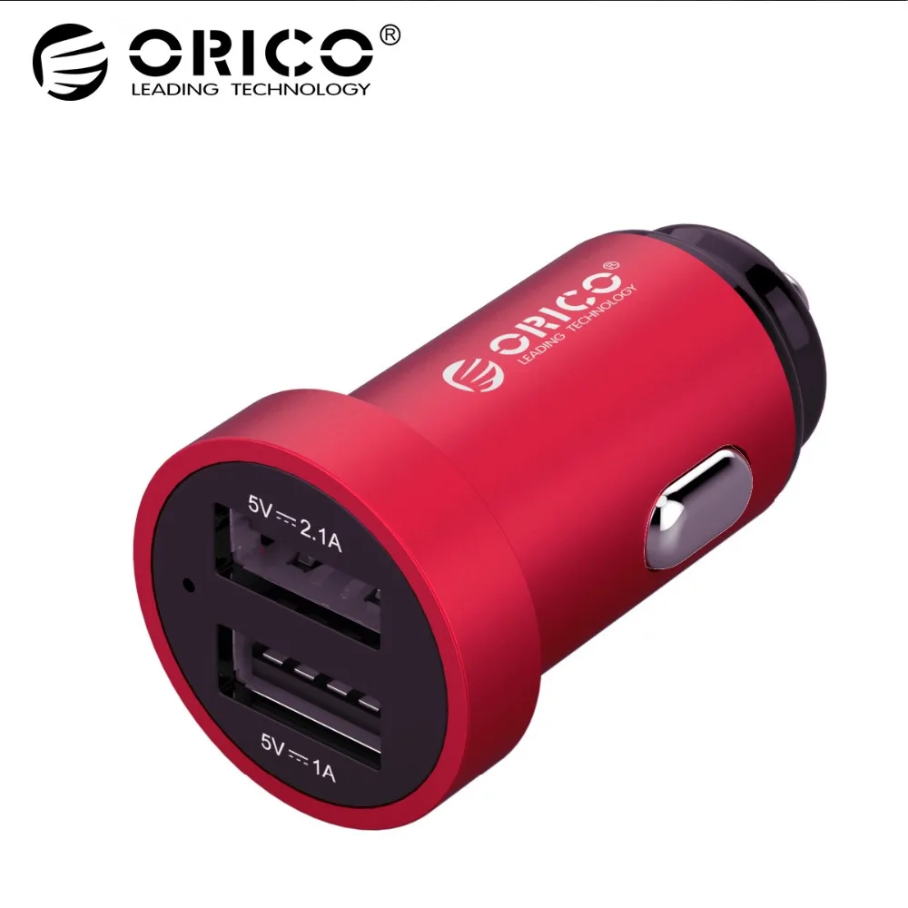

ORICO Mini Car Charger Dual USB Mobile Phone Charger for Phone Tablet GPS Fast Charging Car-charger