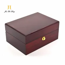 High Quality Wood Rosewood Watch Display Case Luxury Wood Watch Box with Pillow Package Case Watch Jewelry Storage Gift Box