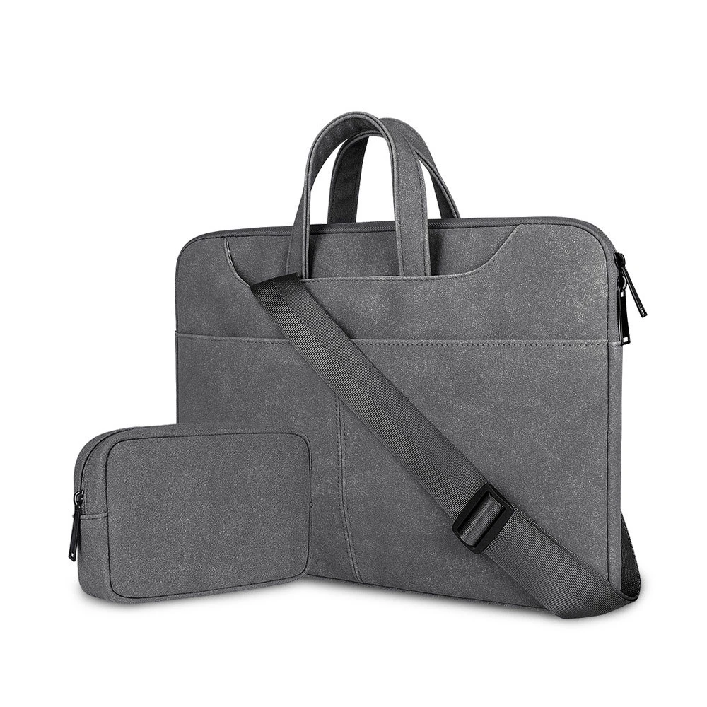 

Fashion PU Leather Laptop Bag For Macbook Air Pro Case For Mac Book Waterproof Notebook Bags Women And Men Handbag Briefcase Sac