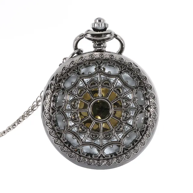 2017 High Quality Lover Hollow Quartz Pocket Watch Pendant Necklace Antique Gift 2017 High Quality Lover Hollow Quartz Pocket Watch Pendant Necklace Antique Gift