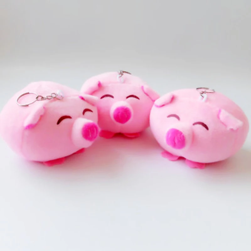 Плюшевая кожа талисман плюшевая игрушка милый маленький подарок кукла розовая