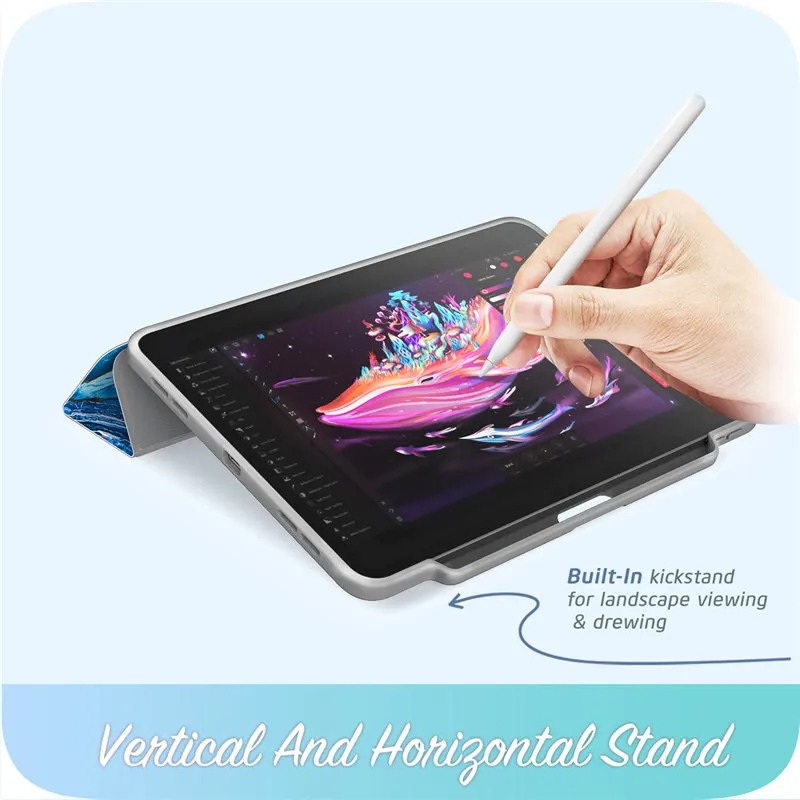 Для iPad Pro 11 чехол (2018) i Blason Cosmo полный корпус тройного сложения подставка мраморный