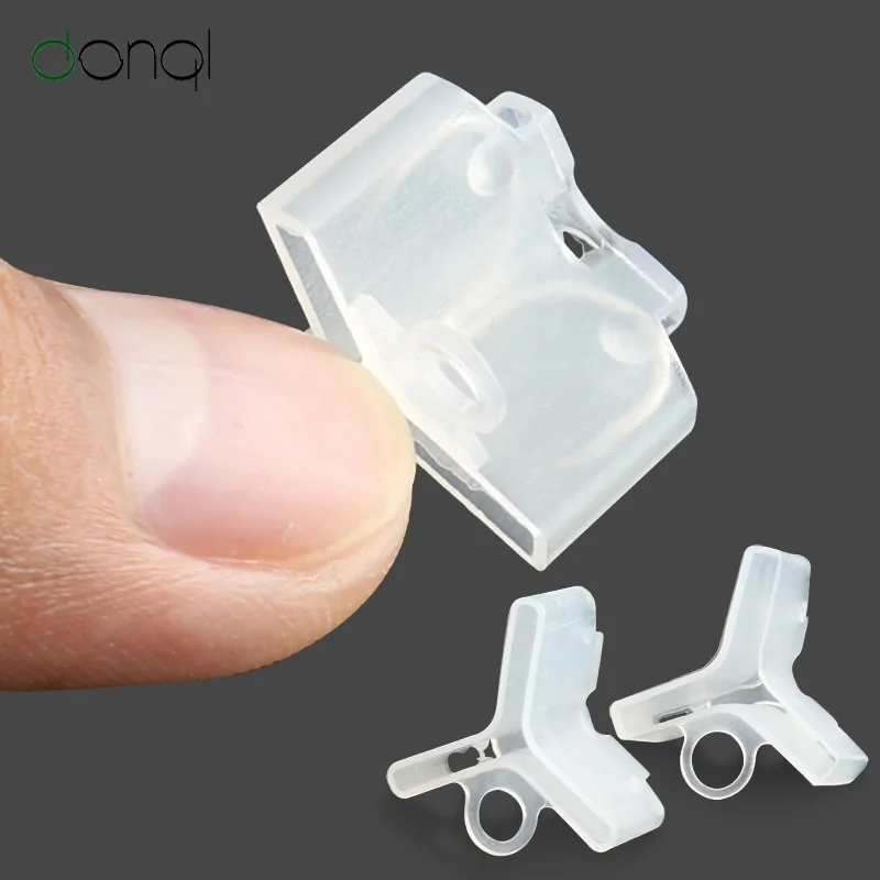 

DONQL 50pcs Fishing Hook Sleeves Lure Sheathed Plastic Treble Hook Protector Covers Fishing hook safety Holder Fishing Accessory