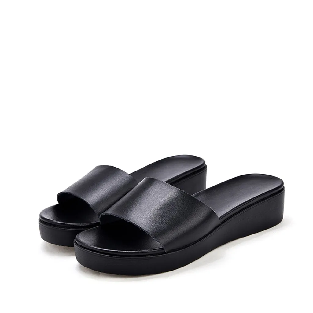 

SAGACE Women's Slipper Ladies Flat with Shoes Women's Fashion Summer Beach Word Slippers Slip Large Size Female Sandals