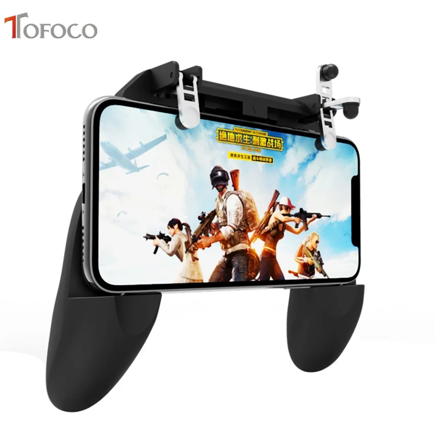 

All-in-One PUBG Mobile Game Controller Free Fire PUBG Mobile Joystick Gamepad Metal L1 R1 Button for iPhone Samsung Gaming Pad