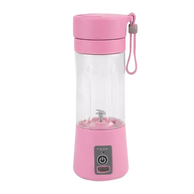 Jalebi Maker Bottle 380ml USB Electric Handheld Smoothie Maker Blender Rechargeable Mini