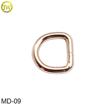 

Gold color Iron metal D ring buckle for bag accessories 20mm