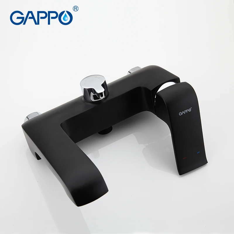 GAPPO bathtub faucets Black shower faucet Brass bathroom shower faucet waterfall bath mixer ducha de chuveiro