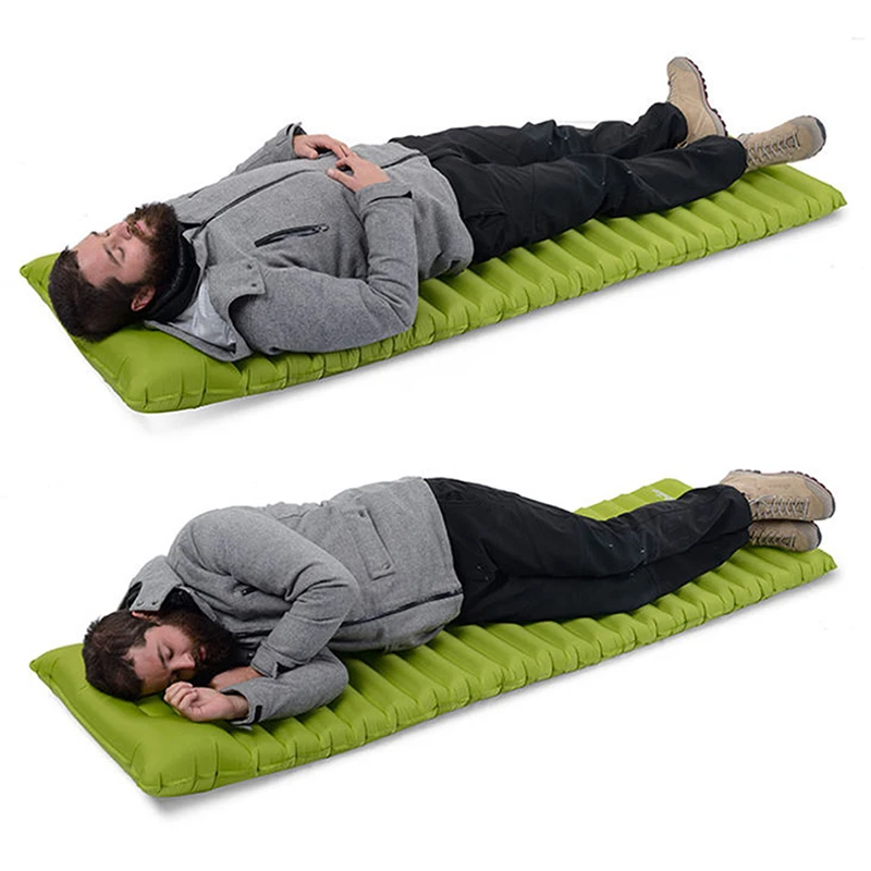 

High Quality Manually Inflatable Cushion Camping Mat Tent Air Mattress Outdoor Moisture-proof Pad FY0422