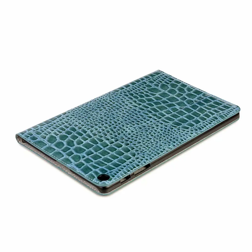 Для samsung Galaxy Tab A SM-T510 SM-T515 T510 T515 чехол ультра тонкий роскошный чехол-подставка из искусственной кожи для Tab A 10,1 - Цвет: Blue