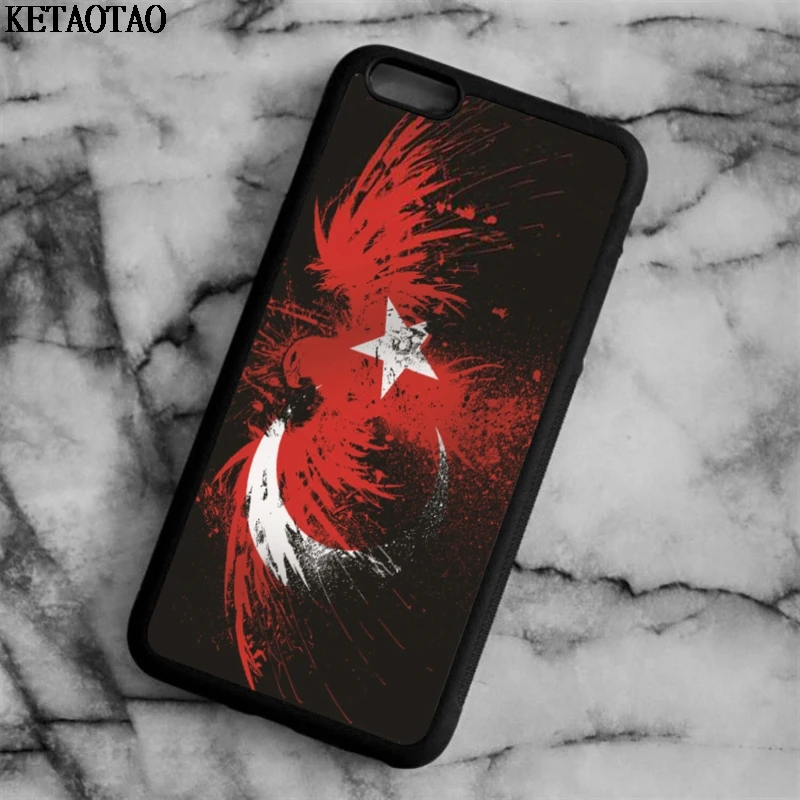 KETAOTAO Красные флаги звезд Турция телефонные чехлы для iPhone 4S 5C 5S 6 6S 7 8 Plus XR XS MaxSE S3 4 5