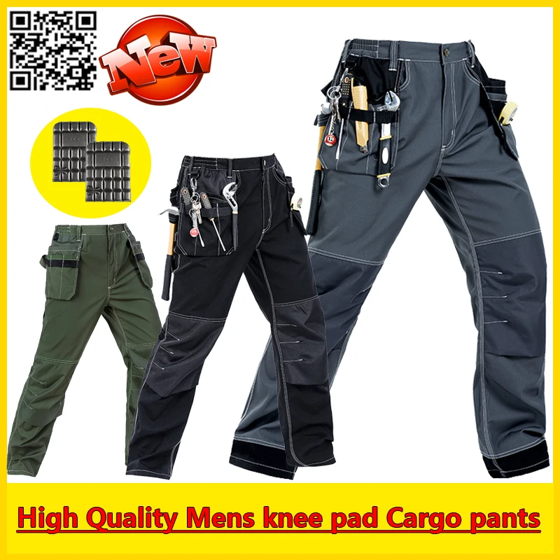 

Bauskydd High Quality Durable multi-pockets working pant cargo pant with knee pads free shipping