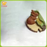 3d жадная мышь с морковкой кукурузы силиконовые формы для мыла гипсовые формы - Цвет: A