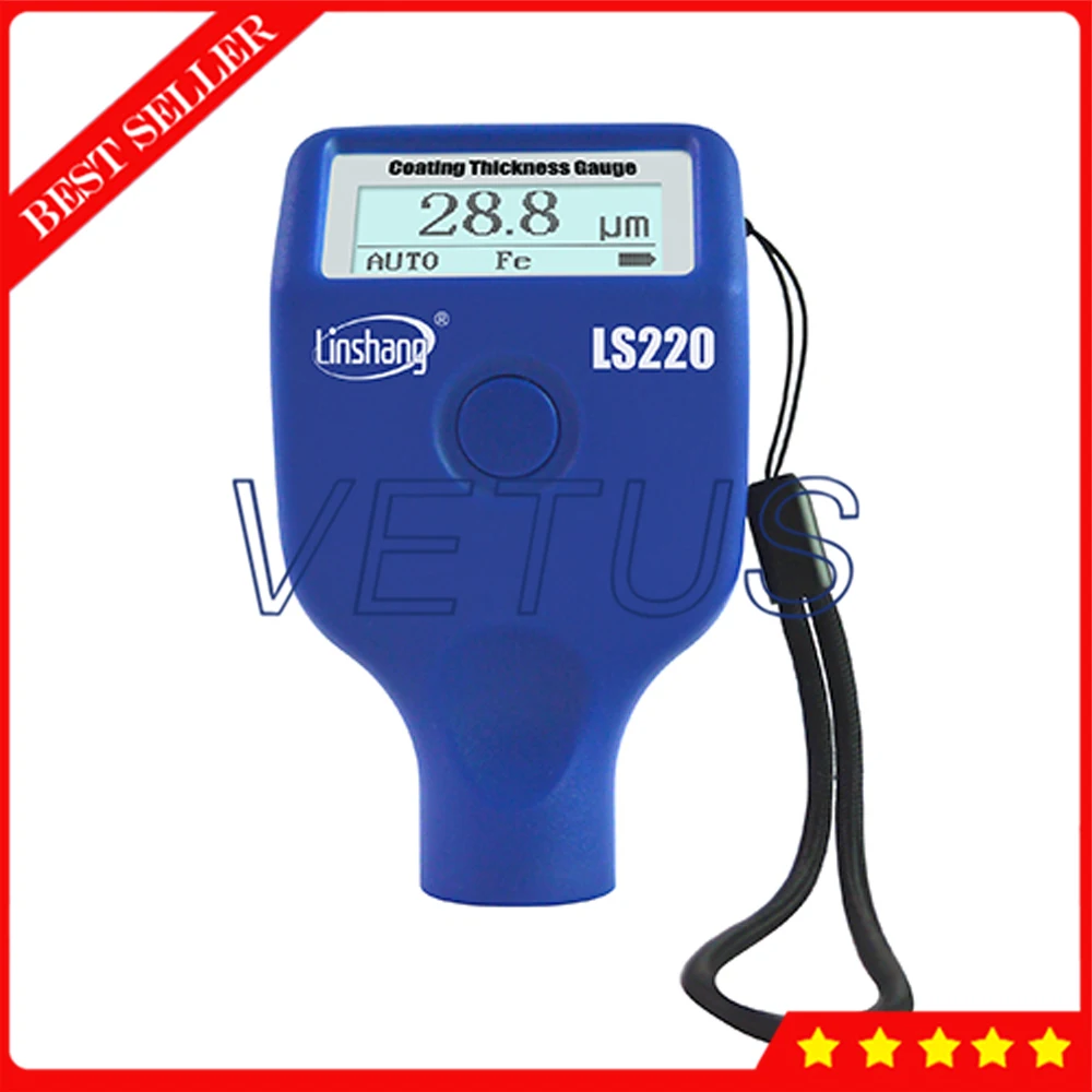 

Digital Coating Thickness Gauge With Fe/NFe Measuring principle 0 to 2000um Range Portable Thickness Tester For Car paint