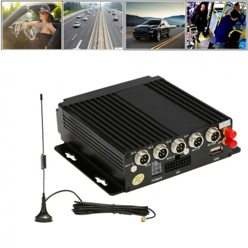 

4CH Channel AHD Car Mobile DVR SD 3G GPS Realtime Video Recorder + IR Remote Control AHD Mobile DVR 720P