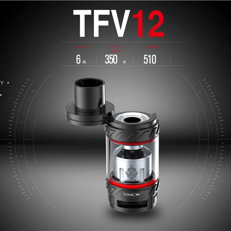 SMOK TFV12 Танк облако Танк vape мод вейпер 6 мл распылитель испаритель герметичный дизайн Fit GX350 G-priv электронные сигареты