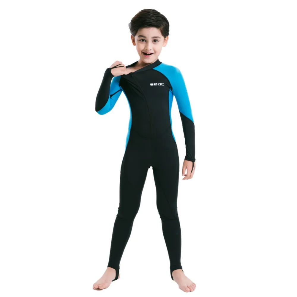Children Wetsuits Rash Guards Girl Boy Couple Full Body swim dive sportswear Suits Long Sleeve
