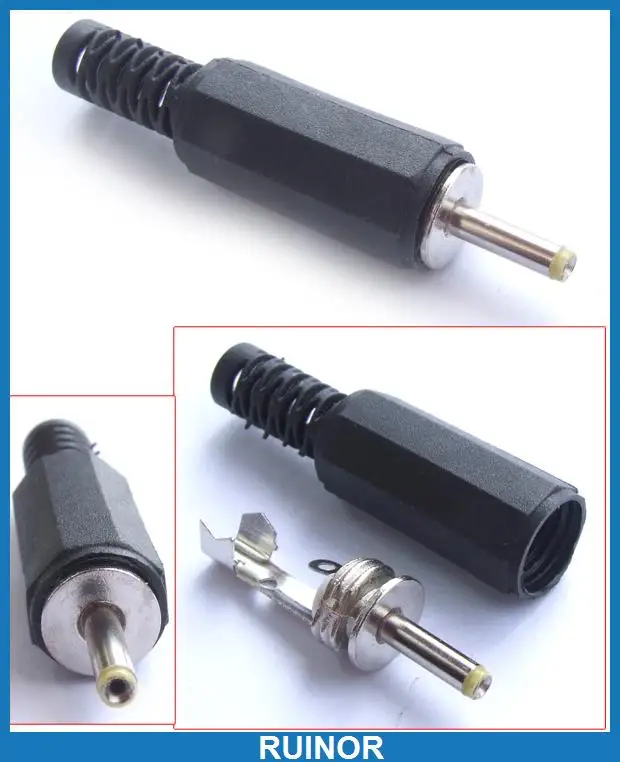 

20pcs 9 x 2.5 x 0.7 mm DC Power Plug CCTV Charger Cable