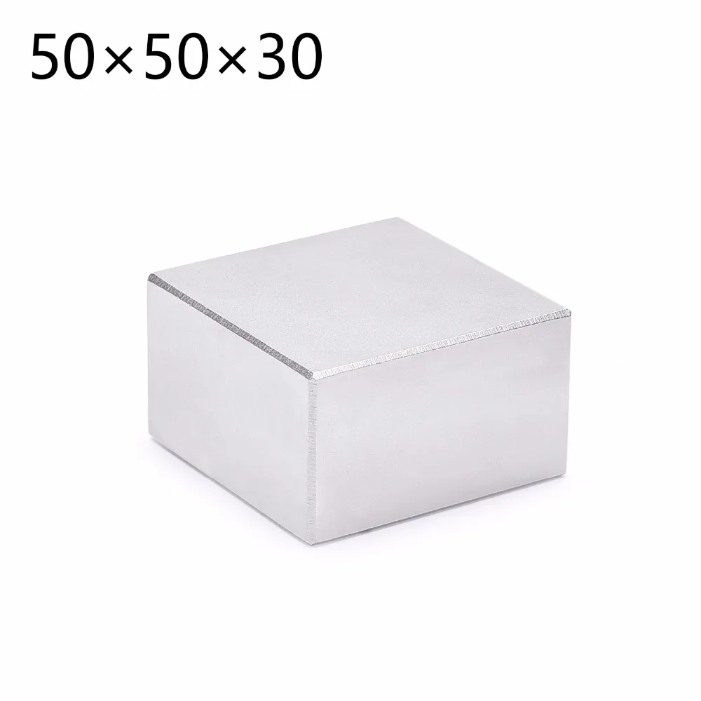 

3pcs Free shipping 50x50x30 Strong Rare Earth Neodymium Magnets 50*50*30 mm Block Permanent Magnet 50mmx50mmx30mm