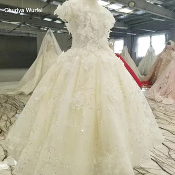 

HTL0549 flower girl dress for party and wedding o-neck cap sleeve floor length lace communion dress vestido de fiesta de boda