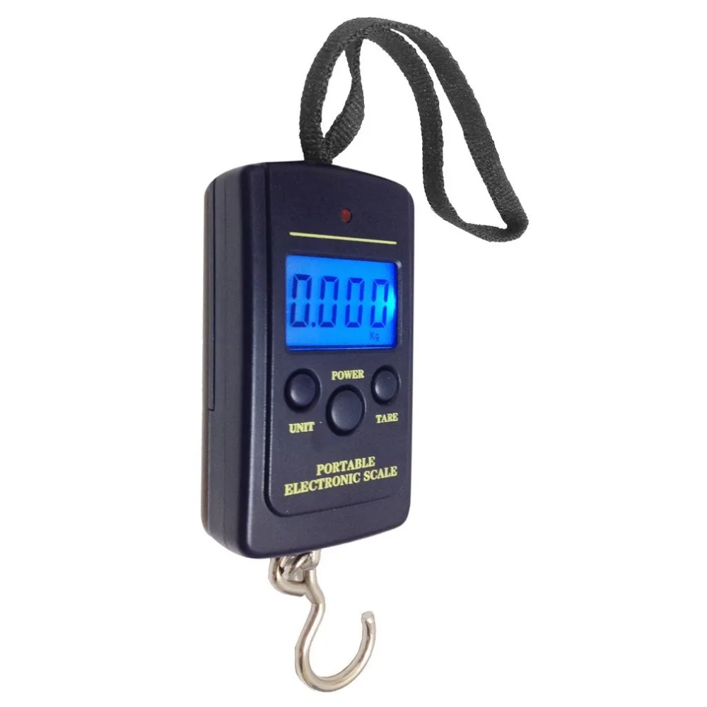 GY-004 40 кг/10 г портативные электронные ручные весы электронные весы с крючком светодиодный цифровой дисплей