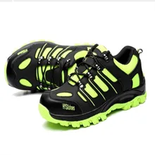 Легкая дышащая мужская защитная обувь со стальным носком; повседневные рабочие кроссовки с защитой от разбивания