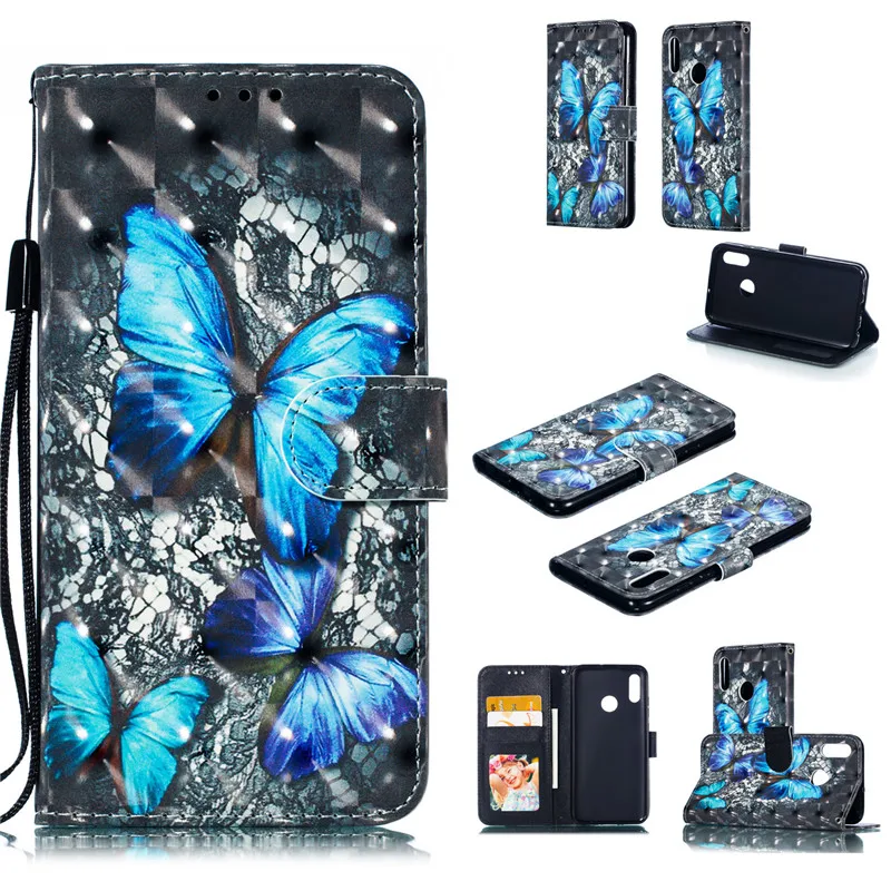 Кожаный чехол для ETUI huawei Honor 10 Lite Coque книжка кошелек сумка телефона