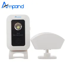 Wireless Split Welcome Motion Sensor Alert Alarm System Doorbell Door Bell with Receiver and Transmitter Home Office Security